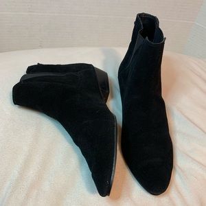 Ann Taylor Jocelyn Suede Booties Black - S…
